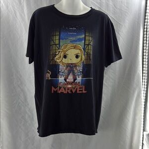 Pop! Tees Marvel Captain Marvel Black Woman’s Fitted T-Shirt